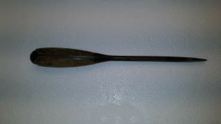 Antique Wood Handle Screw Driver 11 1/4 Inches Long Some Damage On The Handle