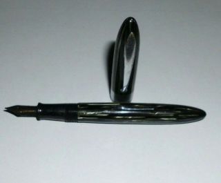 Vintage Sheaffer Balance 350 Green Striated Fountain Pen 14k Nib Parts/repair