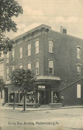 Pennsylvania,  Pa,  Mechanicsburg,  Eckels Bros Bld 1908 Postcard
