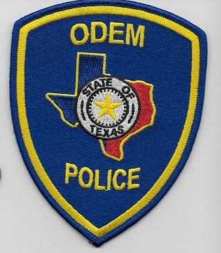 Odem Police State Texas Tx Colorful