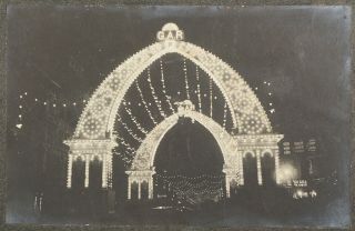 Cabinet Card Photo Gar Grand Army Republic Lighted Arches San Francisco 1903