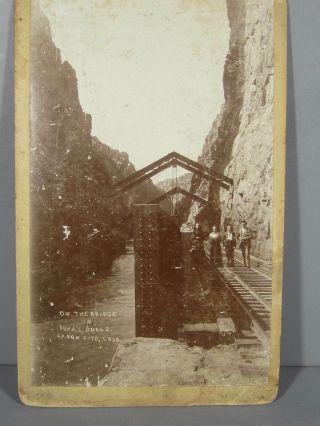 Photograph Of The Bridge In The Royal Gorge Canon City Colorado