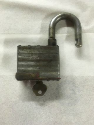 Vintage Master Lock No.  19 Heavy Duty High Security Padlock