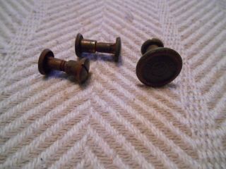3 Warranted Superior Brass Saw Bolts