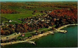 Aerial View Of Egg Harbor,  Door County,  Wisconsin