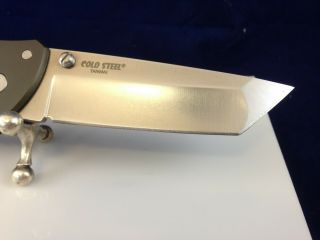 Cold Steel Code 4 Folder Pocket Knife 3.  5 in Tanto Pt Plain Gray Aluminum 4