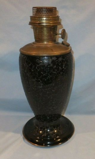 Scarce 1931 - 1932 10 " Model 12 Ebony Venetian Art Craft Aladdin Oil Lamp
