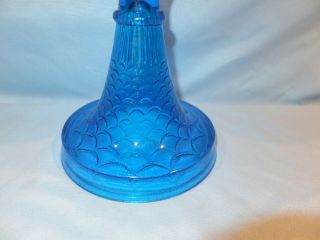 1880 - 1900 Blue Fish scale Table oil lamp 2
