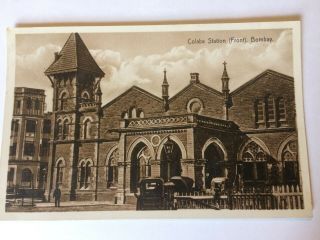 Colaba Station,  Bombay,  India Postcard Printed Card,  Early 1900 