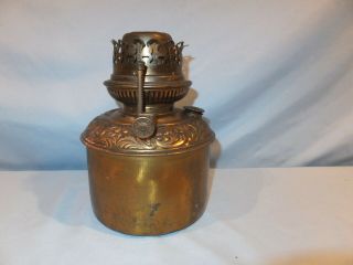 Scarce 4 Radiant B&H Bradley and Hubbard Brass Banquet oil lamp Font 4