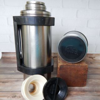 Vintage Igloo Stainless Steel Thermos with Handle 1 Liter 600111 2
