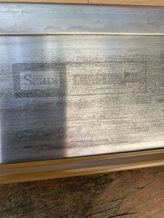 Vintage Sears Craftsman miter box with saw model 881.  3632 16” Saw 6