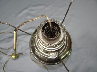 Bradley Hubbard B&H 4 Radiant Chrome Brass Center Draft Kerosene Oil Lamp 4