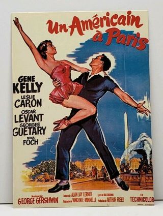 Gene Kelly An American In Paris French Movie Poster Postcard G18