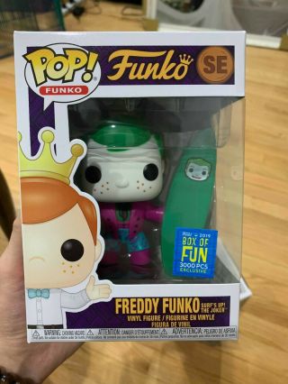 Funko Pop Sdcc 2019 Tiki Fundays Freddy Funko As Surf’s Up The Joker Le 1/3000