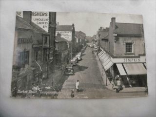Market Street Loughborough Leicestershire Photograph Postcard Unwritten C1930 