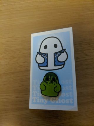 Eccc 2019 Exclusive Tiny Ghost Ectoplasm Pin.