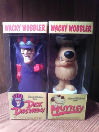 Funko Dick Dastardly & Muttley Wacky Wobblers Bobbleheads Mib