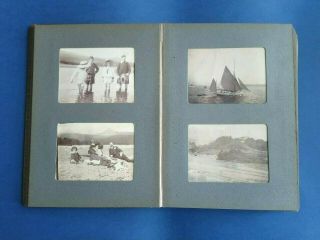 Antique Victorian Family Photo Album Of 63 Real Photographs