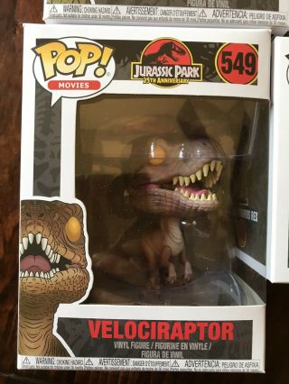 Jurassic Park Dilophosaurus 550 x2 (1 Limited Edition) T - Rex 548,  Raptor 549 4