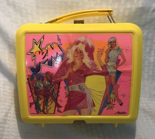 Vintage 1986 Jem And The Holograms Plastic Lunchbox With Thermos Complete Rare