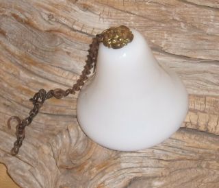 Vintage Milk Glass Smoke Bell For Hanging Oil Lamp Kerosene Lamp,