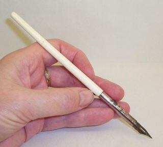 Vintage/antique Bovine Bone The Imperial Pen Holder Dip Pen With Nib