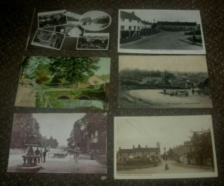 6 X 1905 - 1945 Chilcompton Midsomer Norton Postcards Parsonage Lane Stones Cross