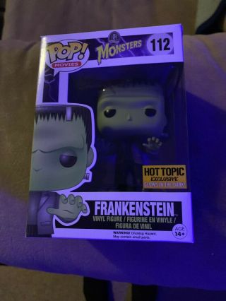 Funko Pop Hot Topic Exclusive 112 Frankenstein Glow In The Dark - Vaulted