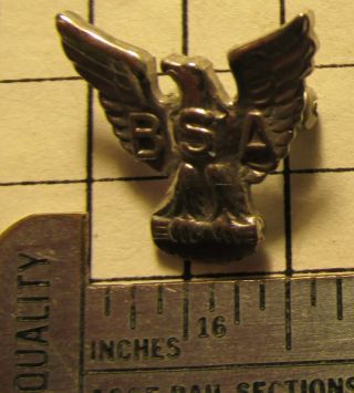 Bsa Vintage Eagle Boy Scout Sterling Silver Mom Dad Lapel Pin