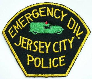 Htf Very Old Rare Jersey City Nj Police Emergency Division Patch Authentic Felt