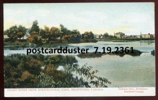 2361 - Brantford Ontario 1900s Grand River From Park By Stedman