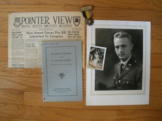1930 Commissioning Photo & West Point Medal - Lt Col Freudenthal