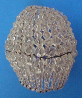 Antique Beaded Glass Light Bulb Cover