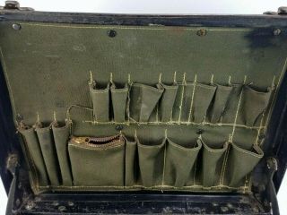 Vintage Bell System Telephone Lineman Briefcase Repairman Tool Chest Case Bag 7