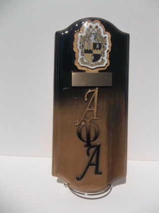 Alpha Phi Alpha Wall Hanging With Display Stand