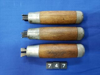 3 Vintage File & Tool Handles Craftsman General