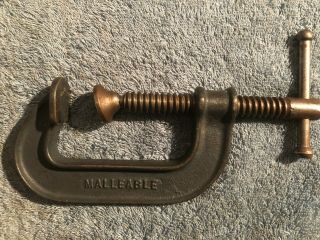 4 - Vintage Malleable 3 Inch C Clamp