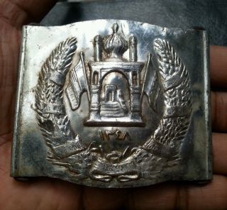 Afghanistan Armed Forces Belt Buckle 19.  2 Grams 70.  2 X 82.  3 Mm By S.  Tanaka Co.