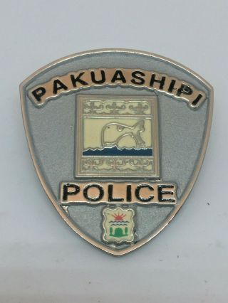 Native Aboriginal Police Obsolete Badge Pakuashipi Nation (silver Color)