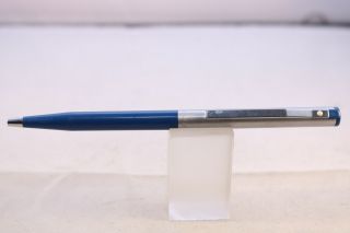 Vintage Sheaffer TRZ Ballpoint Pen,  Dark Blue with Chrome Trim 2