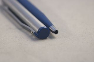 Vintage Sheaffer TRZ Ballpoint Pen,  Dark Blue with Chrome Trim 3