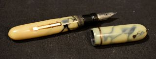 Vintage Sheaffer Jr.  Lifetime Mini Fountain Pen Stainless 4 Nib - 3 " - No Clip
