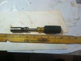 Vintage Klein Tools No.  632 Drive - A - Matic Cushion Grip Multi Size Hex Nut Driver