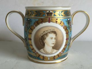 Spode Queen Elizabeth Ii Jubilee Portrait Loving Cup Mulberry Hall Ltd Ed.  62