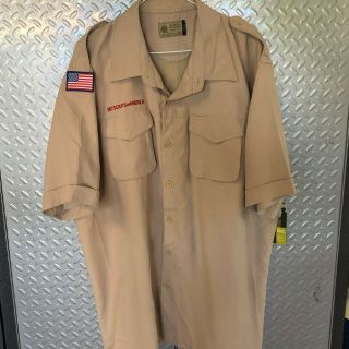 Adult Boy Scout Bsa Uniform Shirt W Tags Mens Size Xl Xlarge Vented / Summer