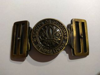 Scout Belt Buckle From Uruguay