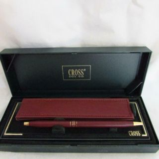 Cross Pen In Case With Leather Case For Pen - - Good Ink