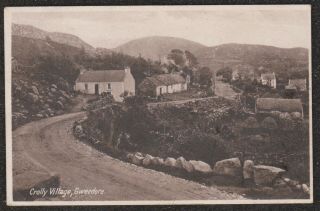 1930 Ireland Gweedore Crolly Village County Donegal Postcard Street View