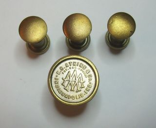 Vintage E.  C.  Atkins & Co. ,  Hand Saw Medallion & Saw Buttons,  Pat Dec 27 1887